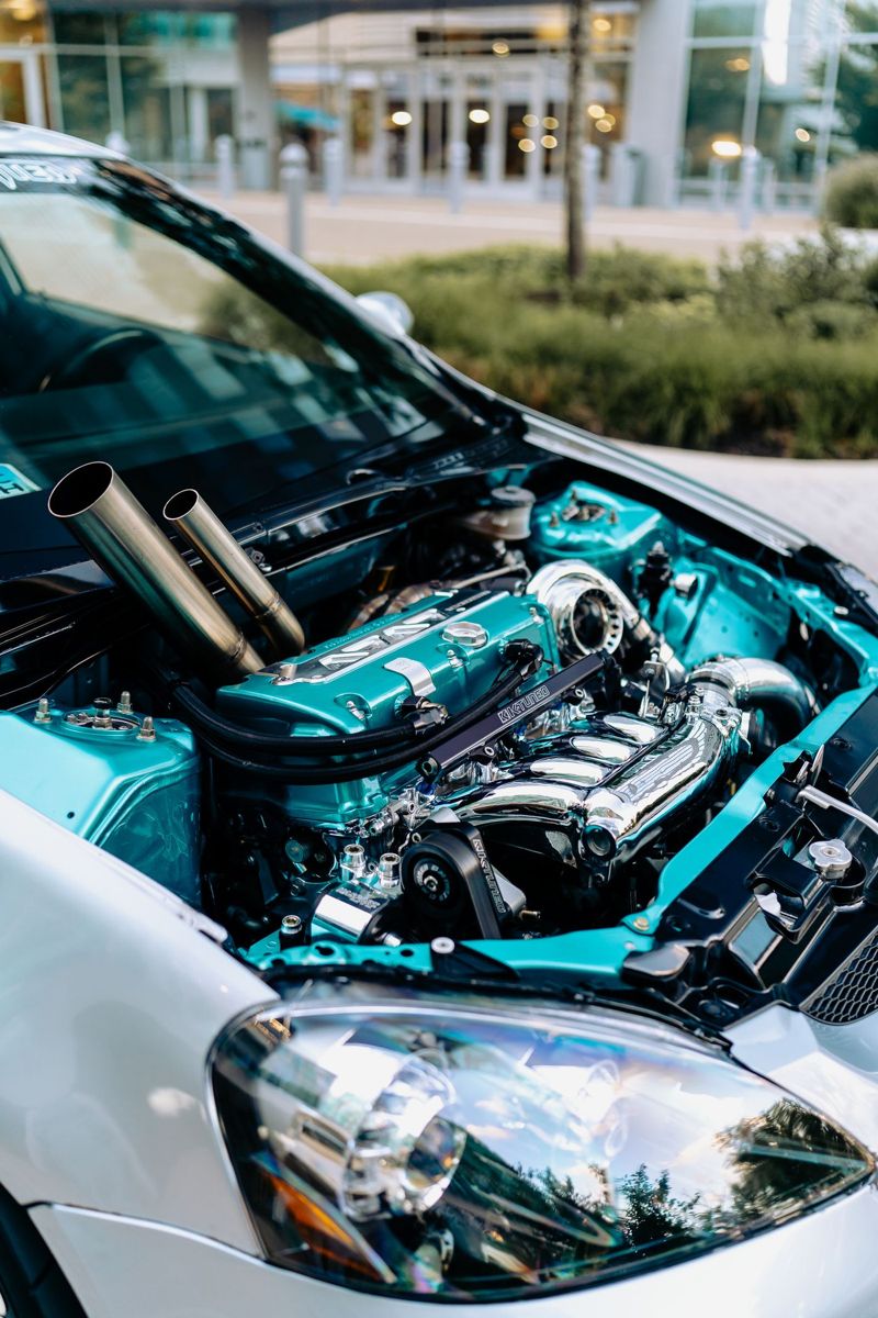 Tuned turbo engine bay